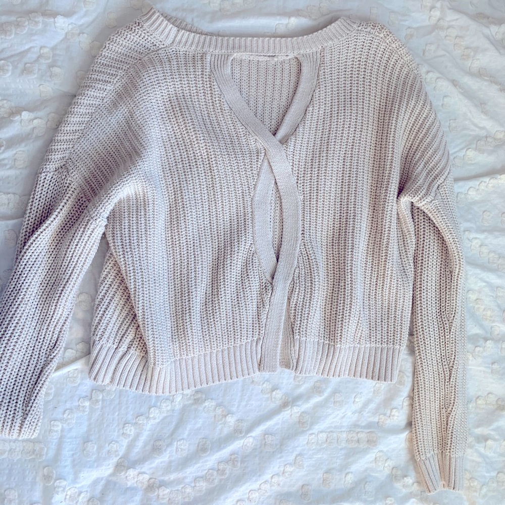 Aeropostale cream colored knit sweater